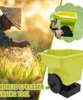 Handheld Grass Seed Spreader For Lawns And Gardens Reusable Fertilizer And Salt Broadcast Spreader Ergonomic Grip Adjustable Dial