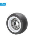 Tough As Nails TPE Rollers 4 Pack With 608ZZ Bearings Smooth Glide For Cabinet Drawers Sliding Doors And Conveyor Tracks Quiet Rolling Replacement Caster Wheels Black, single roller with TPE and bearing.
