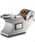 Top Tier Automatic Twist Tie Machine For Food Sealing Bread And Candy Bundling Plus Wire Harness Binding Tool With Durable Aluminum Build, side view.