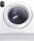 Top view of Compact 2 In 1 Washer And Dryer Combo With Instant Quick Wash and Bulky Bedding Capacity No Sweat Laundry Sessions.