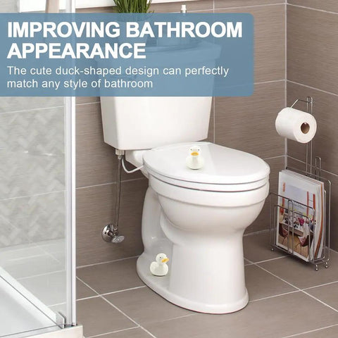 Upgrade Your Lavatory Style With These Dope Duck Toilet Bolt Covers And Slick Ceramic Screw Caps That Hit Different For Instant Bathroom Vibe Quick Install Two Pack For A Crisp Clean Finish with duck design