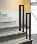 Dead Solid Three Foot U Shaped Staircase Handrail With Non Slip Grip Heavy Duty Galvanized Wrought Iron Railing for marble steps.