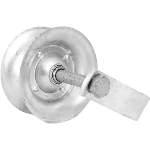 5 Inch Steel Sliding Track Rollers For One And Five Eighths Inch Gate Frame Galvanized Gate Roller 2 Pack Replacement