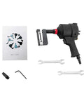 Pro Grade 8mm Pneumatic Hole Puncher Heavy Duty Metal Punching Gun with accessories and user manual