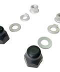 Front Hub Motor Shaft Kit For E-Bikes And E-Scooters, 12mm Axle Lock Nut With Lock Washer And Nut Cap, Anti Loosen, Rust-Proof