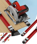 Adjustable Cutting Ruler For 4 To 6 Inch Saw Marble Tile Cutter with aluminum guide and dual locking clamps on wood surface.