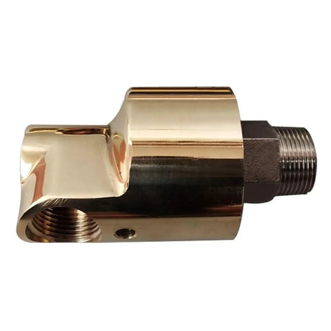 1/2 Inch Rotating Joint, 360 Degree Rotary Union For Water, Air And Oil, Brass Heavy Duty Threaded Connectors Built For High Speed Cooling And Easy Maintenance In Industrial Machinery side view