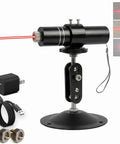 Three Head Red Laser Level With 2M Charger, 650nm Cross And Linear Laser Generator, Rechargeable Alignment Tool, and AC DC Adapter