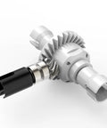 Beefed Up Helical Main Drive Gear Upgrade For RC Cars 1to8 And 1to10 Scale Chrome Steel Differential Gear F28CS02 close-up view