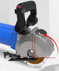Heavy Duty Handheld Wall Chaser And Deep Slotting Rig For Brick Concrete Masonry Cuts showing compact design and precision blade.
