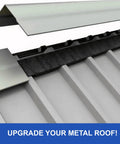 Lock Down Your Roofline With Heavy Duty R Panel Foam Closure Strips 20 Pack 3 Feet Black under corrugated metal roof panels.