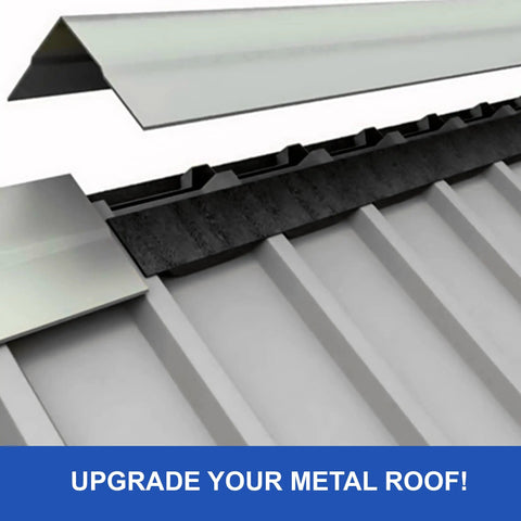 Lock Down Your Roofline With Heavy Duty R Panel Foam Closure Strips 20 Pack 3 Feet Black under corrugated metal roof panels.