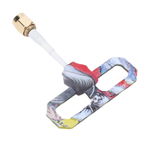 2.4G RC Antenna Directional SMA for Drones and RC Vehicles, 4.2 dBi Gain, visible colorful pattern, 3100-3500 MHz Range