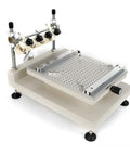 3040 Solder Paste Printer For PCBs With Manual Control visible with honeycomb base and four knob setup