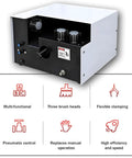 Heavy Duty Three Brush Wire Twisting Machine For Efficient Cable Separating And Untwisting Works, showcasing three brush heads and pneumatic control.