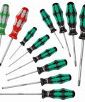 334/368/12 Screwdriver Set, Multi Size Precision Driver Kit with Magnetic Tips, Black Handle, Durable