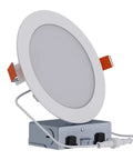 Canless Led Recessed Lighting 6 Inch Dimmable Wet Location Rated With Slick Compact Frame for tight installations.