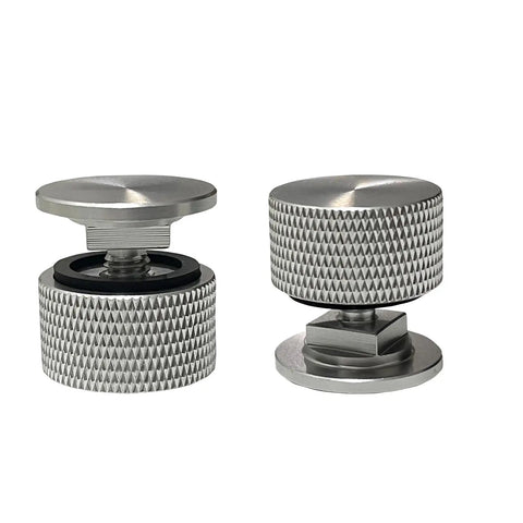 6061 T6 Aluminum Welding Helmet Fasteners Replacement Pair anodized silver finish for hood mounts