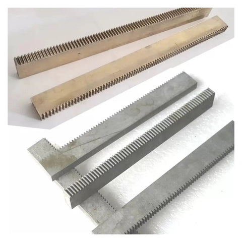 Brass Gear Rack 4mm And 5mm Width 0.5 Module Straight Teeth Pinion Drive Guide 8mm 10mm Height Spur Gear