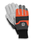Heavy Duty Chainsaw Protection Gloves For Men And Women Left Hand Cut Resistant Spandex Back Goatskin Palm High Visibility Colors Reflective Trim