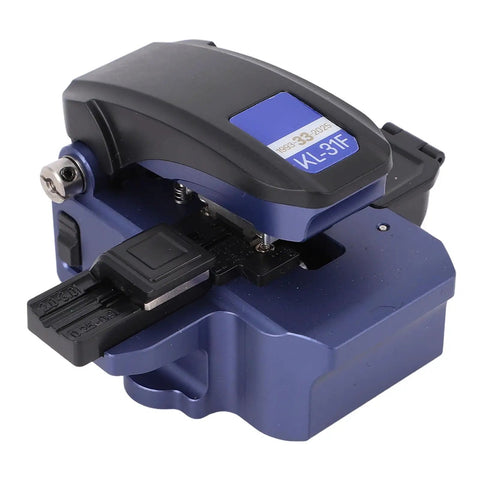 Optical Fiber Cleaver Auto Return 3 In 1 Fiber Optic Cutting Tool With Precise CNC Aluminum Alloy Build For 250um 900um 3.0mm Single Core And 2 To 12 Core Multi Fiber Cables, shown open
