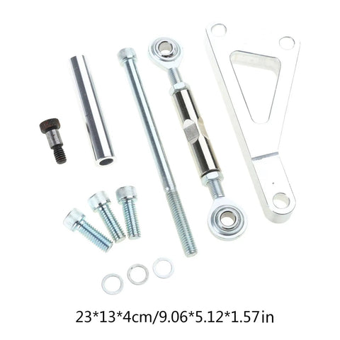 Beefy Industrial Grade Metal Alternator Bracket Kit With Upper And Lower Brackets For SBC350, Passenger Side Mount, Long Water Pump Compatible, Multicolor Finish, Durable Auto Spare Parts, 23x13x4cm kit with bolts and spacers