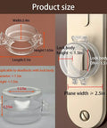 2 Pack Door Safety Deadbolt Locks For Kids Child Proof Large Size Deadbolt With Transparent Safety Cover Fits Most Standard Doors
