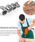 48 Piece Metal Dowel Center Pins Set For Pro Grade Woodworking With Four Sizes One Quarter Inch Five Sixteenths Inch Three Eighths Inch And One Half Inch Chromed Finish Durable Rust Resistant Dowels For Accurate Alignment And Quick Project Setup.