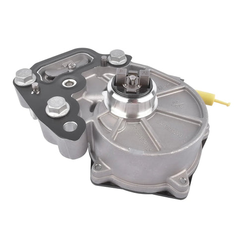 GELUOXI vacuum pump replacement, aluminum housing with mounting flange and gasket (front view)