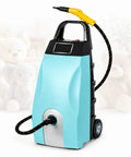 Pro Grade Heavy Duty Industrial Steam Cleaner 3000W Powerhouse on wheels, designed for scrubbing kitchens, bathrooms, and garage floors.