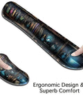 Memory Foam Keyboard Wrist Rest And XXL Extended Gaming Mouse Pad Set For Ergonomic Comfort Pain Relief Easy Typing 4 Piece Ultra Thick Desk Mats With Enchanted Bookshelf Design, highlighting ergonomic comfort.