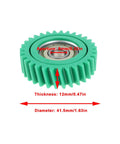 Green Three Pack Nylon Gear For Your Electric Bike Ride, 31T Drive Gear With 608 Bearing, 41.5mm OD, 12mm Thick, 8mm Bore