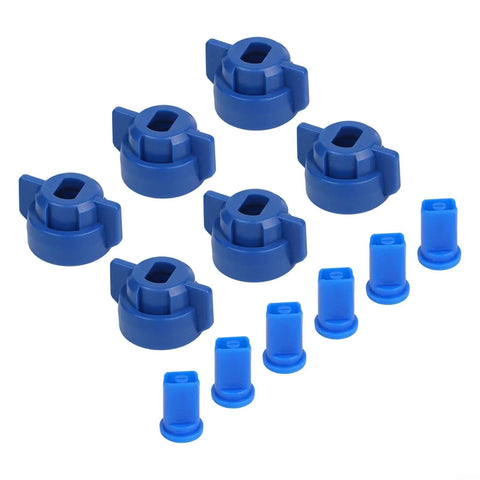 Anti Drift Spray Nozzle Set With High Pressure Fan Shaped Windproof Design For On Point Crop Spraying Drift Proof Durable Plastic 12 Pack Blue