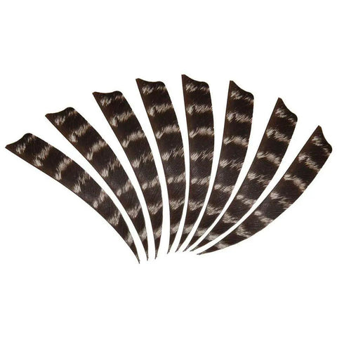 50 Pack Pro Grade Turkey Feather Fletching For Archery, Real Arrow Vanes In 3 4 5 Inch Sizes, Right Wing And Left Wing Shield Cut