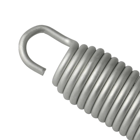 Close-up of Replacement Extension Springs 000922 Set Of 2 for Lift Gates, 0.142 inch thick, zinc coated for corrosion resistance.