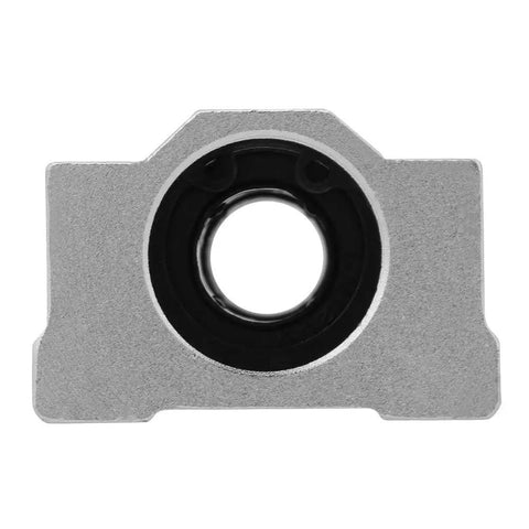 Heavy Duty 12Mm Linear Motion Ball Bearing Slide Block With Aluminum Housing And Flat Mount Base built like a tank, front view.