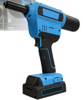 Silent Brushless Electric Cordless Rivet Gun For Pop Rivets And Rivet Nuts Tough As Nails Heavy Duty Battery Powered Tool with ergonomic grip.