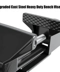 Cool Mini Table Vise With Adjustable Clamp Jaw For Secure Carving Woodworking And Detail Assembly Projects At Home Or Work, close-up of jaw.