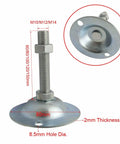 Four Pack 80mm Adjustable Leveling Feet For Furniture, Easy Glide Levelers For Tables, Desks, Cabinets And More, Fits Threaded Sockets, Prevents Wobble, Lets You Move Furniture Smoothly On Any Floor. 80mm steel adjustable foot with M10/M12/M14 thread