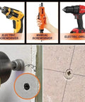 Comparison of electric screwdriver, manual screwdriver, electric drill with Magnetic Drywall Screw Setter Bits Set With Adjustable Depth