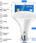 12 Pack BR30 LED Recessed Light Bulbs 1100 Lumens 85W Equivalent Dimmable Daylight 5000K Indoor Flood Lights product dimensions