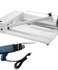 Ylpddmm Heat Sealer Shrink Wrap Machine 12 Inch 18 Inch 24 Inch Hand Held Film Wrapper with adjustable temp control and stainless steel roller.
