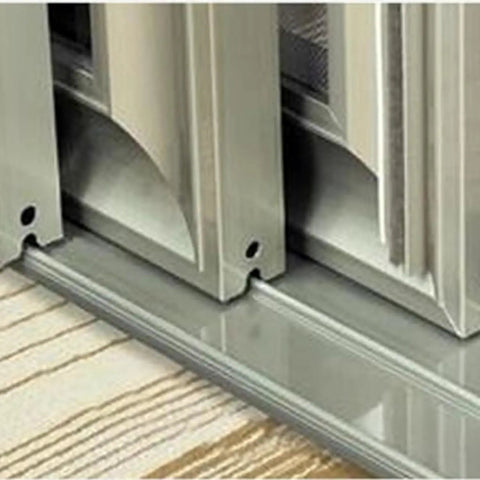 Heavy Duty Window Pulley And Sliding Door Runner Featuring Stainless Steel Core Copper Wheel And Aluminum Alloy Guide Rail Slick Silent Glide Built Like A Tank For High Traffic Home Projects, showing guide rail detail.