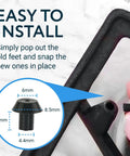 Installation of 20 Pack Heat Resistant Rubber Feet for Stove Grates, Stabilizers for Viking Range Models DVGSU101 and VGRT560 6GQ