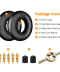 Heavy Duty ATV Inner Tube Set For 18x8.50 8 And 18x9.50 8 Tires Fits Go Kart Lawn Tractor Mower Golf Cart Snow Blower Garden Trailer With 8 Inch Rims And TR 13 Straight Valve Stem 2 Pack