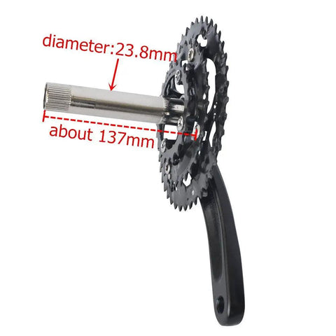 Triple Chainring Crankset With Bottom Bracket For Road And Mountain Bikes Eight And Nine Speed M430 42T 32T 22T 170mm Arm BCD