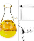Close-up of Pro Grade 1000ml Buchner Funnel Kit With Vacuum Filter Flask Heavy Wall Borosilicate Glass Filtration Set details