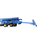 Realistic Dope One Sixty Four Scale Landoll 5532-30 Grain Drill Model Replica with diecast body, rubber wheels, blue and yellow details.