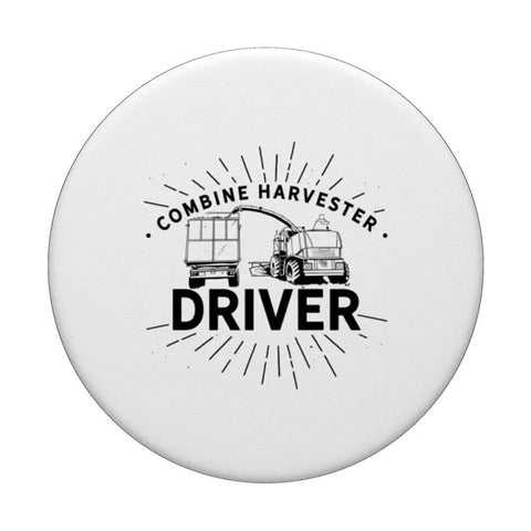 Combine Harvester Driver PopGrip For Phones With Threshing Harvesting Dope Vibe Funny Farmer Reaper Design Grip To Secure Your Phone