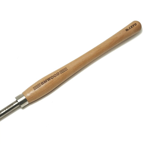 Dope M2 High Speed Steel Woodturning Gouge Built Tough With Deep Cryo Processing showcasing solid beech handle.